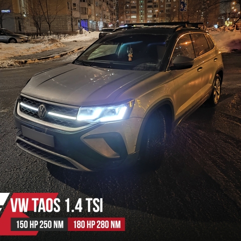 Чип тюнинг VW Taos 1,4TSI 150hp DJKA 